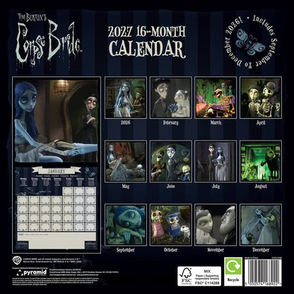 Corpse Bride Kalender 2027 30 x 30 cm