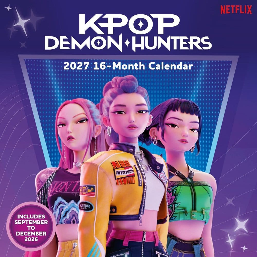 KPop Demon Hunters (2027) Quadratischer Wandkalender 30 x 30 cm