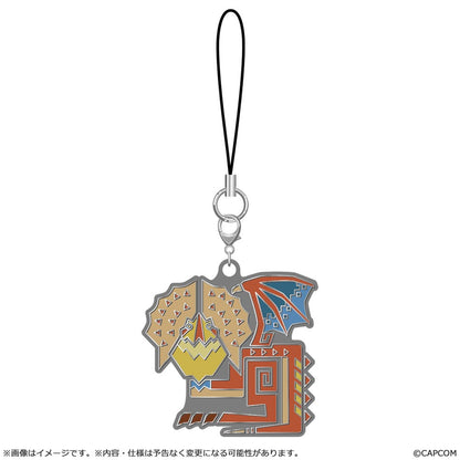 Monster Hunter Wilds Metall-Schlüsselanhänger Monster icon Blind Box Sortiment (10)