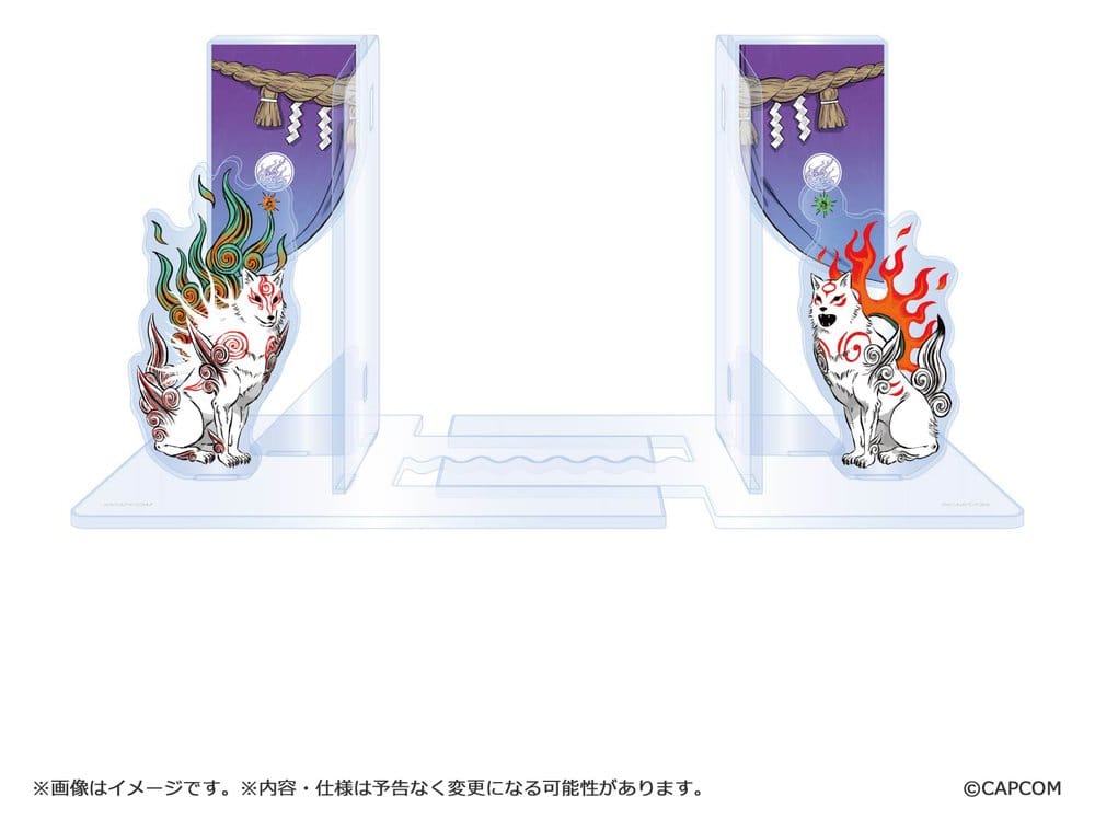 Okami 20th Anniversary Reprint Art Project Acryl Buchstützen 14 cm