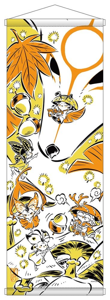 Okami 20th Anniversary Reprint Art Project Wandbehang Autumn 74 x 28 x 2 cm