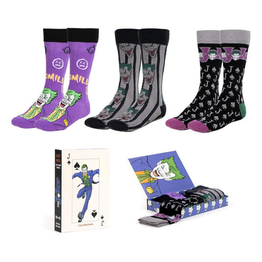 DC Comics Socken 3er-Pack Joker 38-45