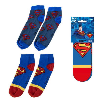 DC Comics Knöchelsocken 2-er Pack Superman 38-45