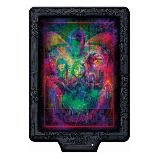 Stranger Things Metamorphic Art Collection Puzzle mit Leucht-Effekt The Upside (520 Teile)