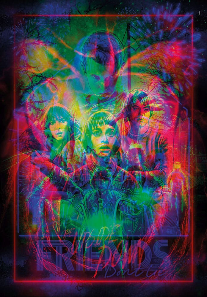 Stranger Things Metamorphic Art Collection Puzzle mit Leucht-Effekt The Upside (520 Teile)