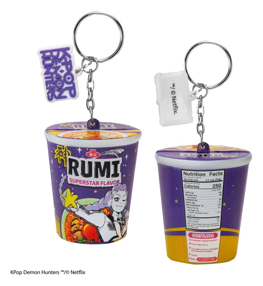 KPop Demon Hunters Squishy Schlüsselanhänger Rumi Superstar Flavor Noodles