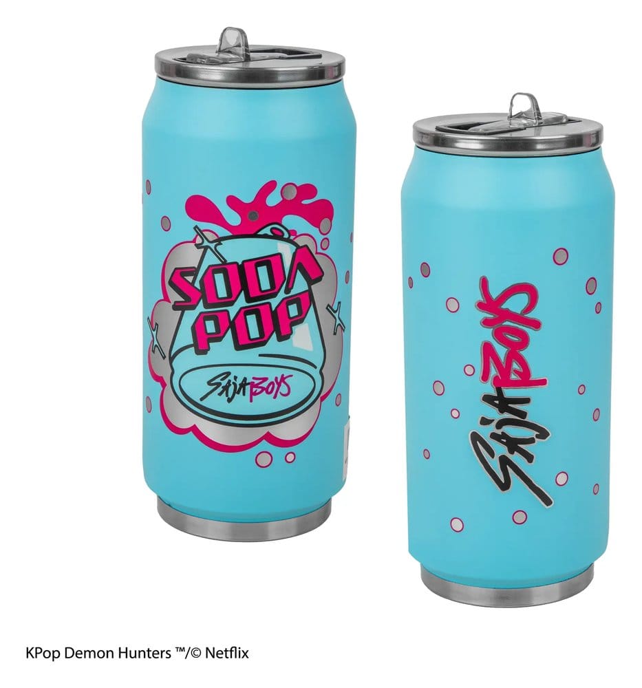 KPop Demon Hunters Thermobecher mit Strohhalm Soda Pop Can