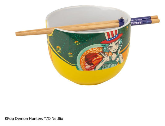 KPop Demon Hunters Ramen-Schüssel mit Stäbchen Zoey Hamburger