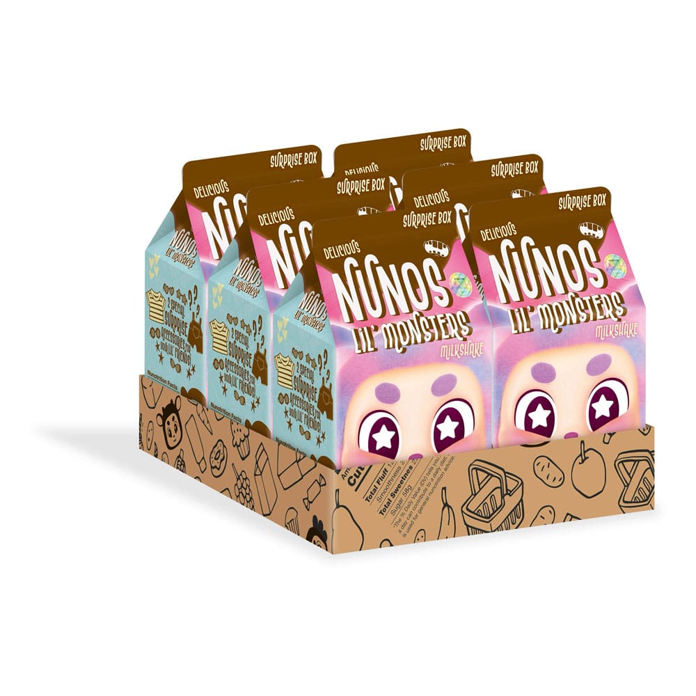 Nunos Lil' Monsters Blind Box Plüschfiguren Supermarkt-Abenteuer 10 cm Display (6)