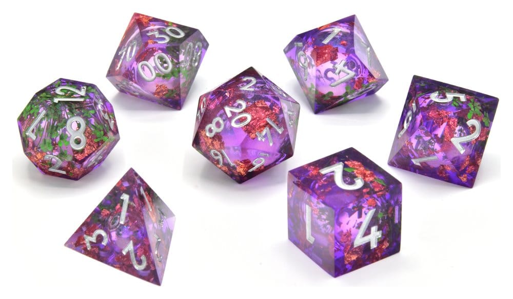 CritStones Liquid Core Würfel Set Herbalist's Dream (7)