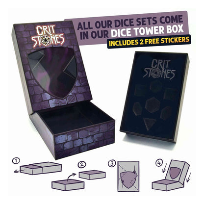 CritStones Metal Würfel Set Sundered Spells (7)