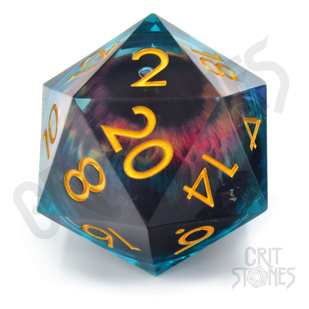 CritStones Liquid Core Würfel D20 Eye of the Oracle 5 cm