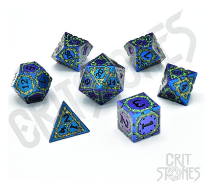 CritStones Metal Würfel Set Twilight Grove  (7)