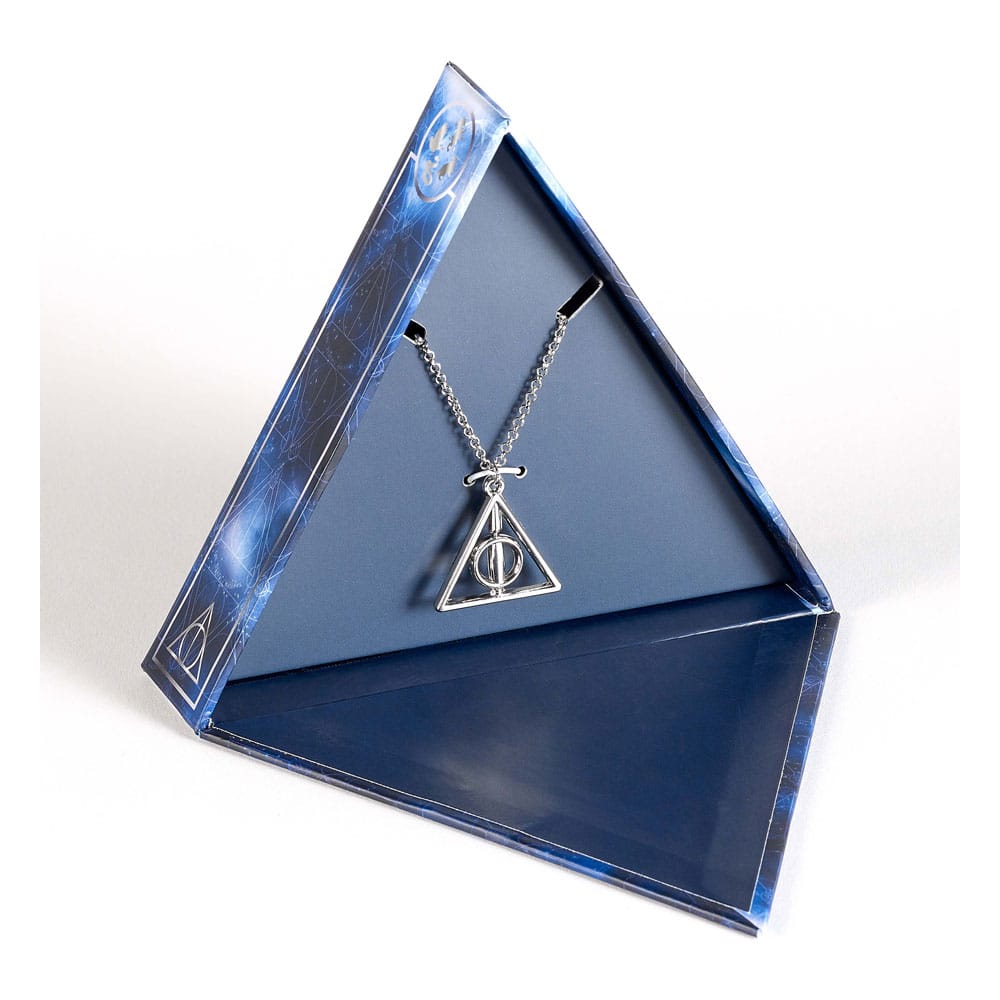 Harry Potter: Deathly Hallows drehende Halskette Geschenkset (Silberfarben)