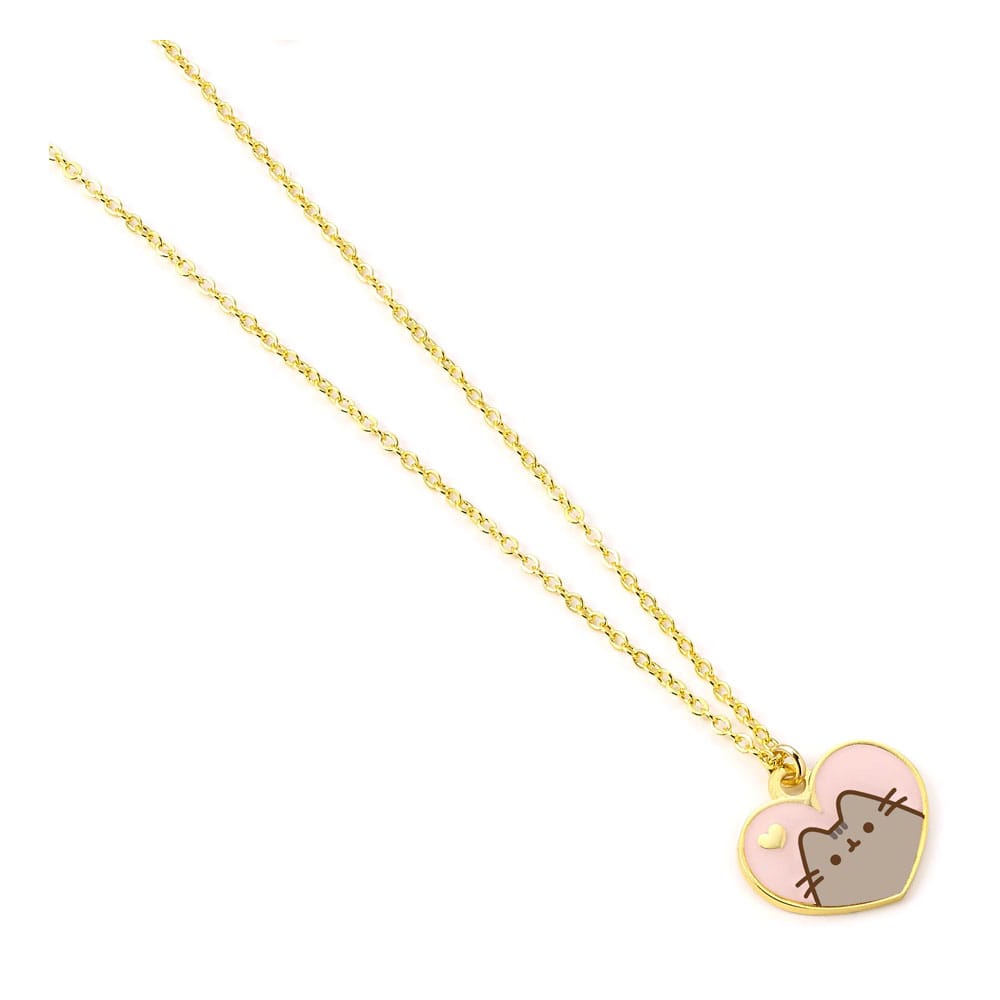 Pusheen Halskette & Anhänger Pink and Gold Heart