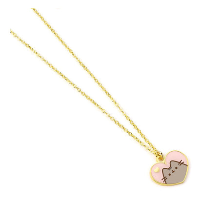 Pusheen Halskette & Anhänger Pink and Gold Heart