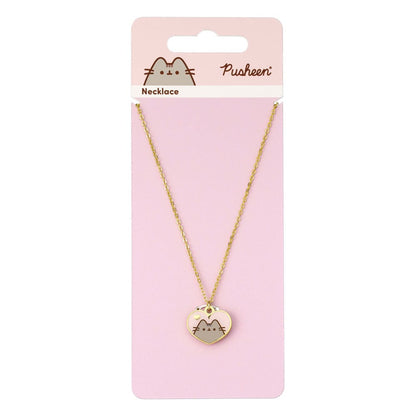 Pusheen Halskette & Anhänger Pink and Gold Heart