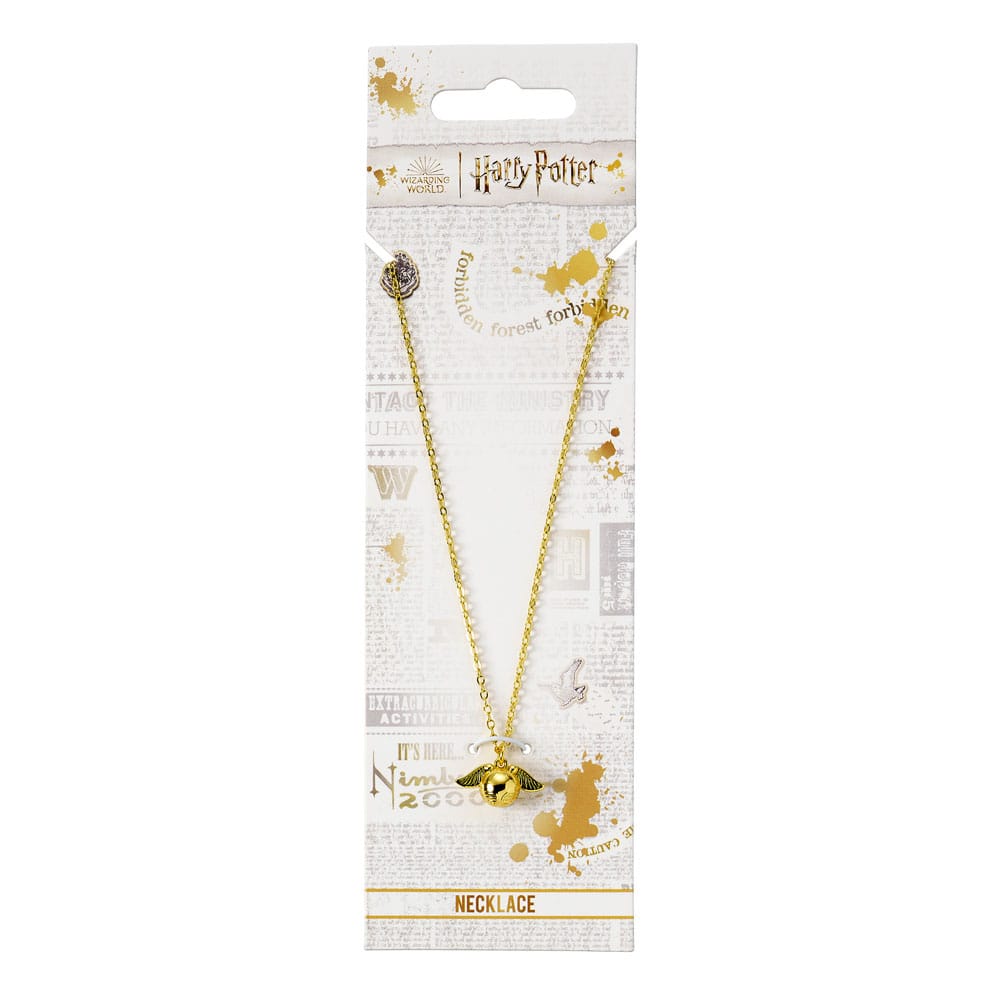 Harry Potter Halskette Golden Snitch Anhänger (Goldfarben)
