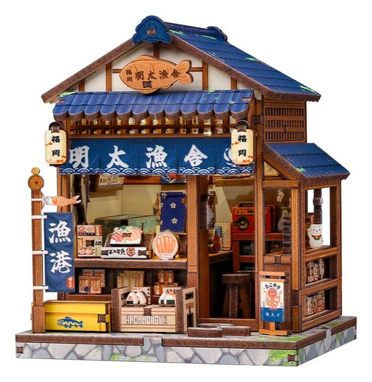 Miniature House Model Kit Fukuoka Mentaiko Kitchen 11 x 9 cm