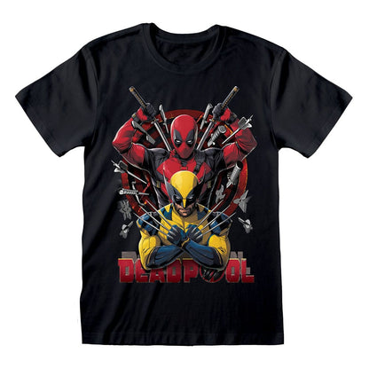 Deadpool T-Shirt Deadpool & Wolverine Weapons  Größe L