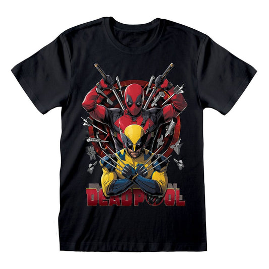 Deadpool T-Shirt Deadpool & Wolverine Weapons  Größe L