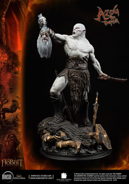 Der Hobbit MS Series Statue 1/3 Azog The Defiler John Howe Signature Edition Edition 90 cm