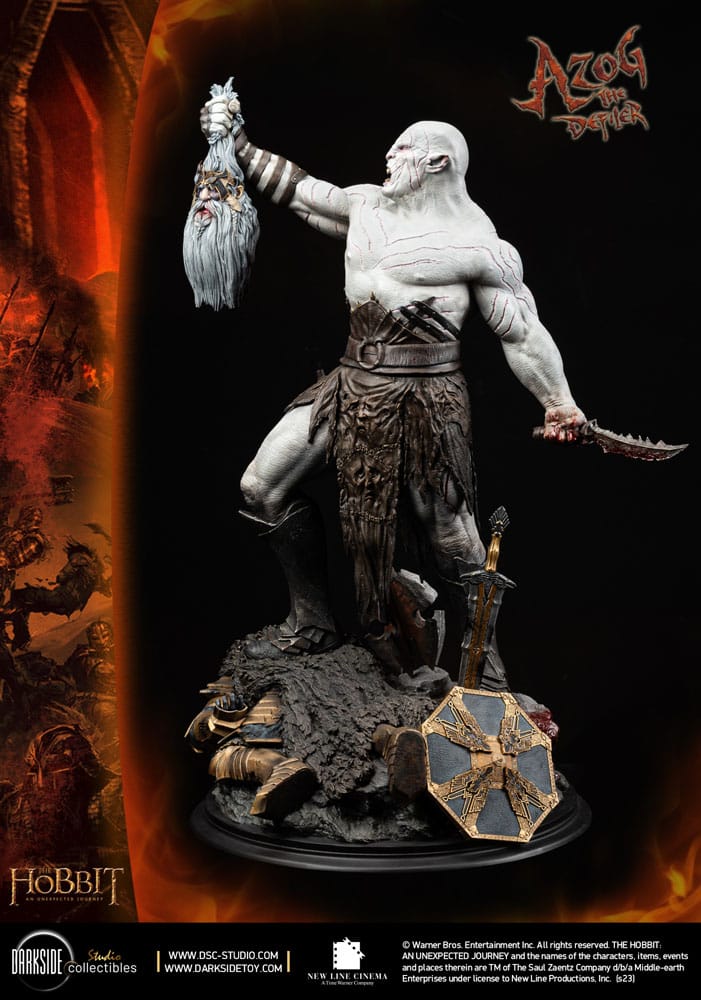 Der Hobbit MS Series Statue 1/3 Azog The Defiler John Howe Signature Edition Edition 90 cm