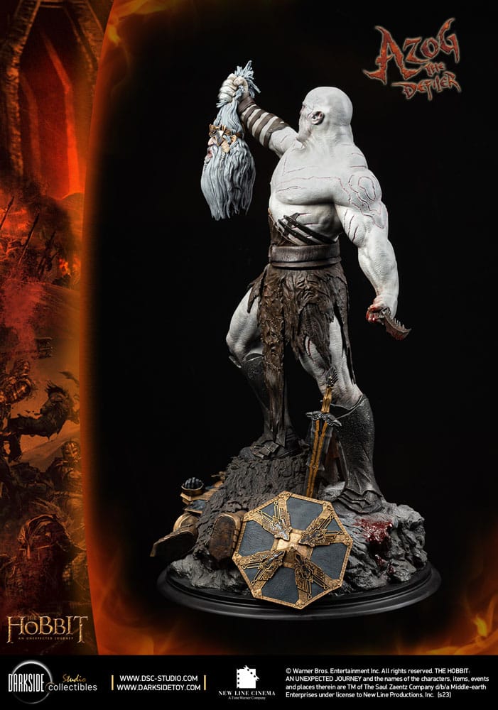 Der Hobbit MS Series Statue 1/3 Azog The Defiler John Howe Signature Edition Edition 90 cm