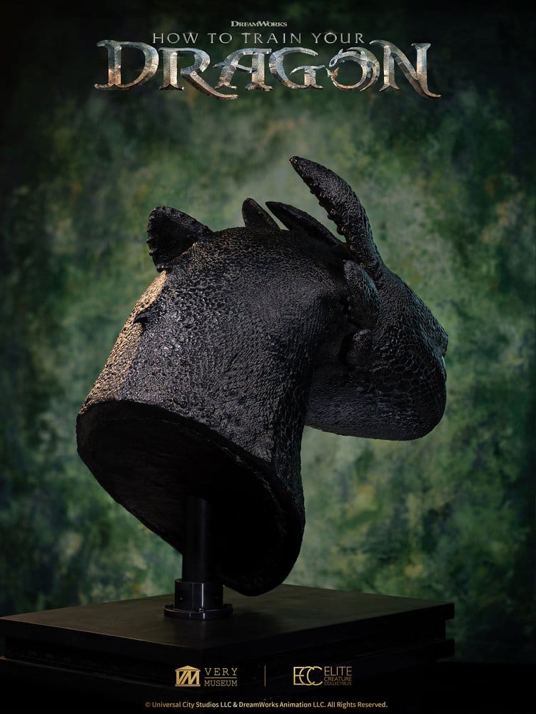 Drachenzähmen leicht gemacht Life Size Büste Toothless (Ohnezahn) 66 cm