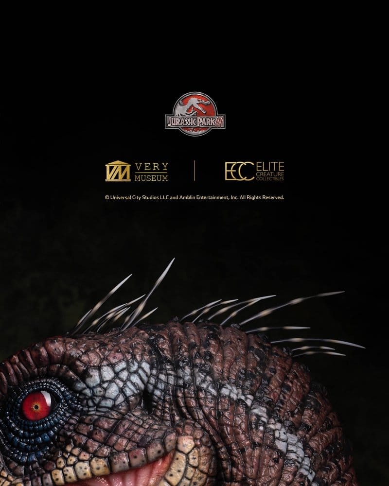 Jurassic Park III Life Size Büste Male Alpha Velociraptor "Blood Knight" 83 cm