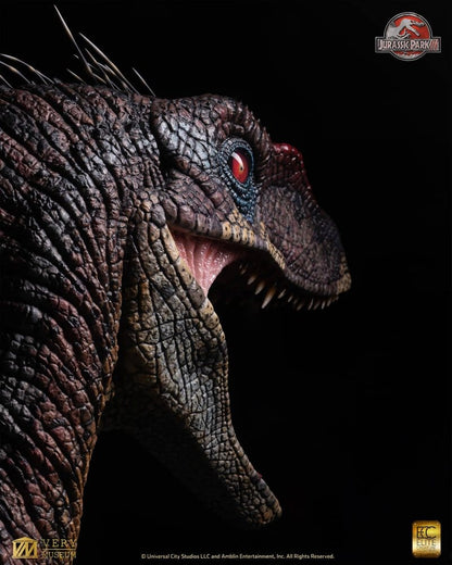 Jurassic Park III Life Size Büste Male Alpha Velociraptor "Blood Knight" 83 cm