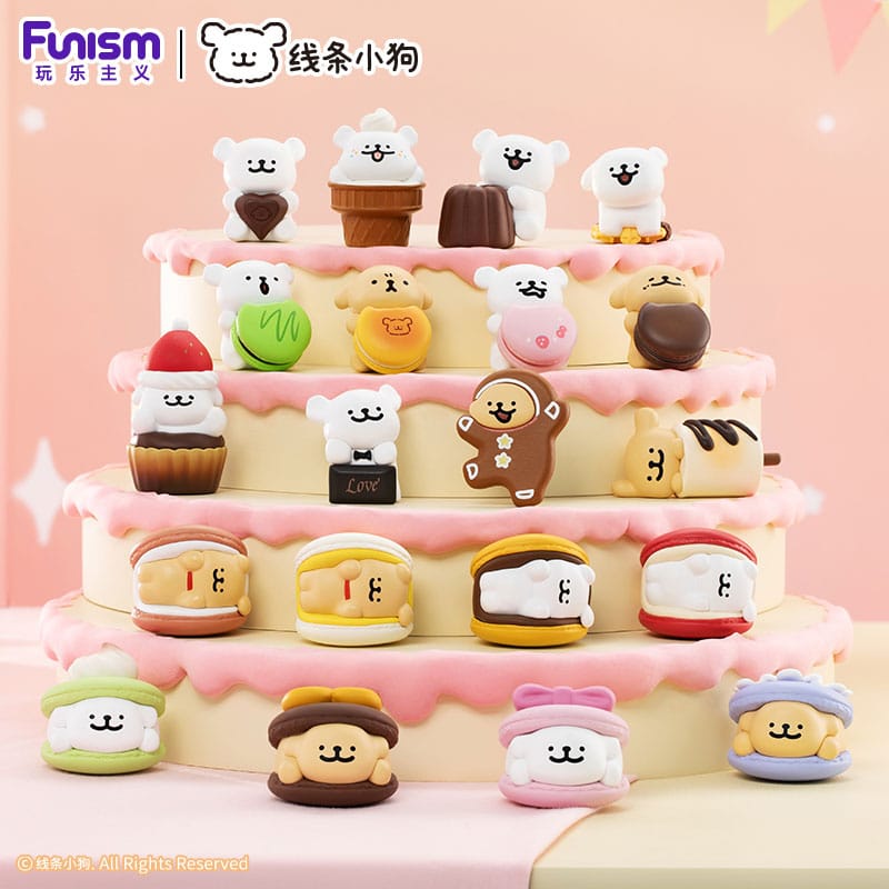 Maltese Sweet Box Series Minifiguren 3er-Pack Puppy Face 10 cm Display (6)