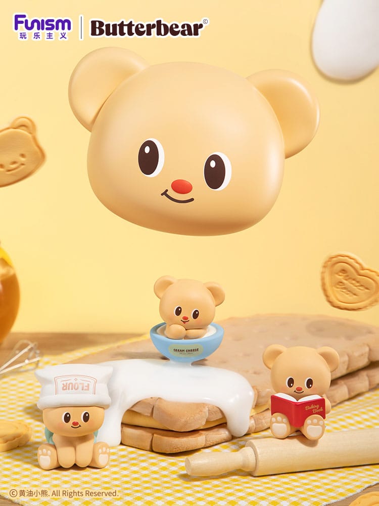 Butterbear Baked with Love Series Minifiguren 3er-Pack Chubby Face 10 cm Display (6)