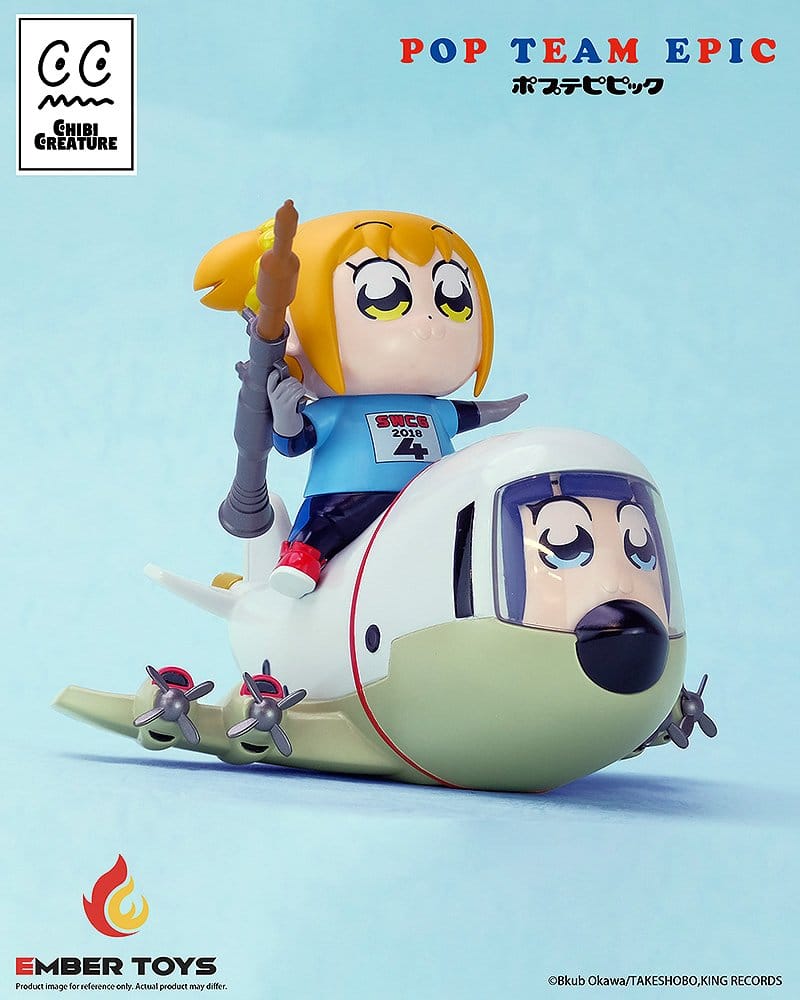 Pop Team Epic Chibi Creature Vinyl Figuren 2er-Pack POPUKO & PIPIMI: Skeleton Competition Ver.