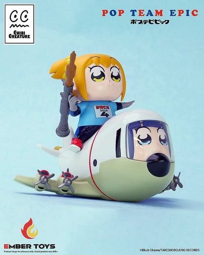 Pop Team Epic Chibi Creature Vinyl Figuren 2er-Pack POPUKO & PIPIMI: Skeleton Competition Ver.