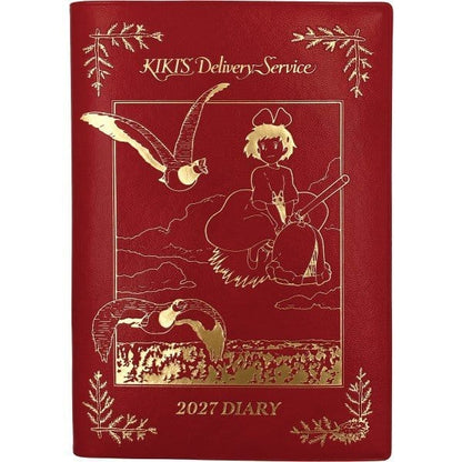 Kiki´s kleiner Lieferservice Tagebuch Kiki on her broom red gold foil