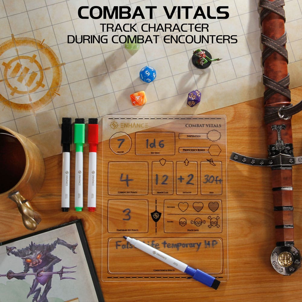 Enhance RPG Series Acryl Charakterbögen Set *Englische Version*