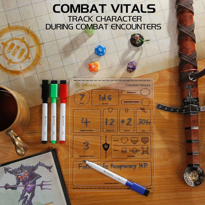 Enhance RPG Series Acryl Charakterbögen Set *Englische Version*