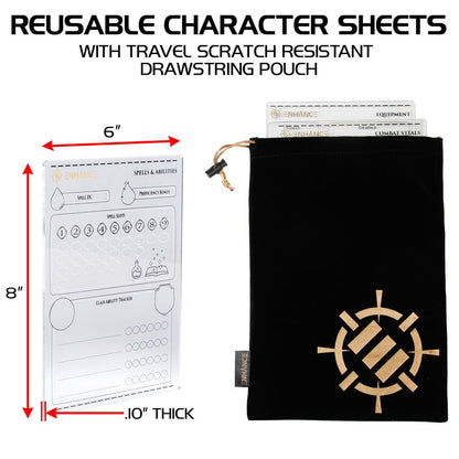 Enhance RPG Series Acryl Charakterbögen Set *Englische Version*