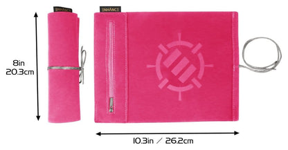 Enhance Tabletop-Zubehör Roll on a Scroll Würfel und Würfelmatte Pink