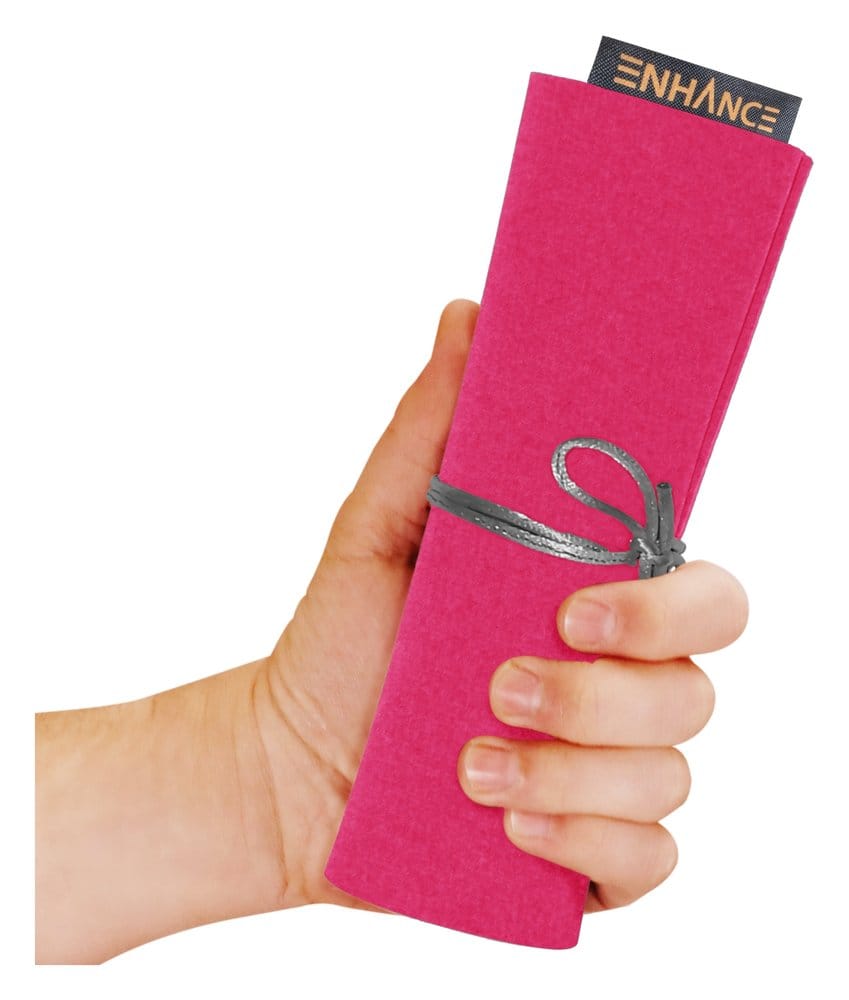 Enhance Tabletop-Zubehör Roll on a Scroll Würfel und Würfelmatte Pink