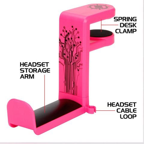 Enhance Kopfhörer Halterung Pink