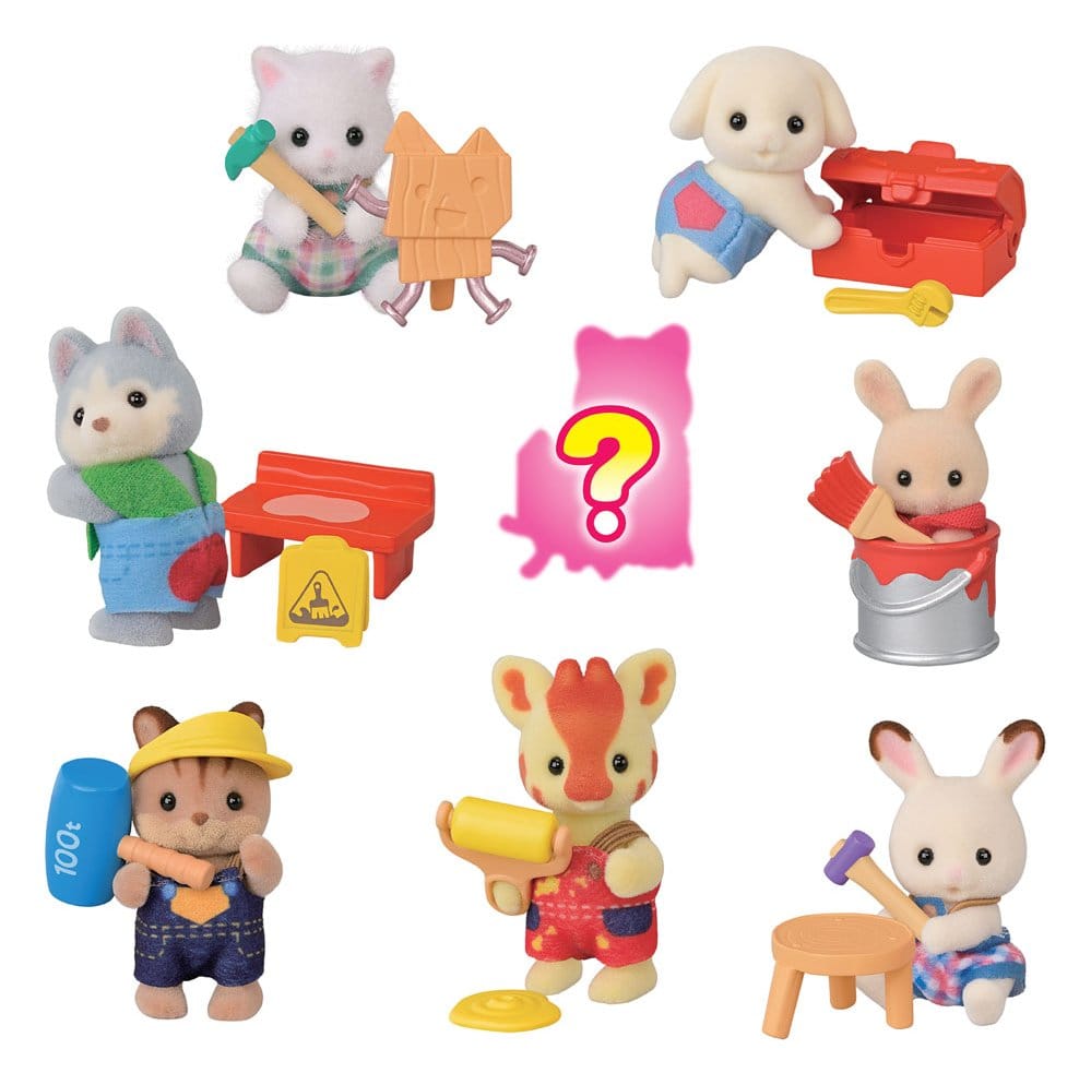 Sylvanian Families: Baustelle Babyfreunde Überraschungstüte Figur 5 cm Display (16)