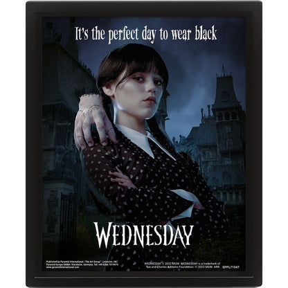 Wednesday 3D-Effekt Poster Perfect Day