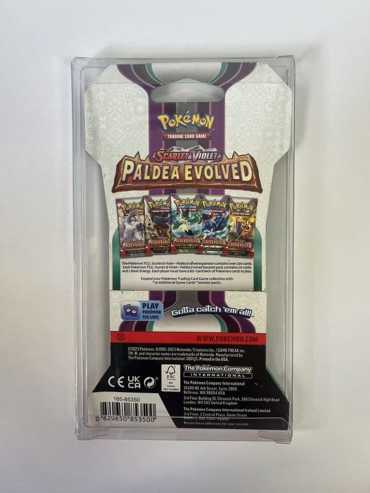Evoretro PET Protektoren für Pokémon TCG Booster Pack 0 mm (10er-Pack)