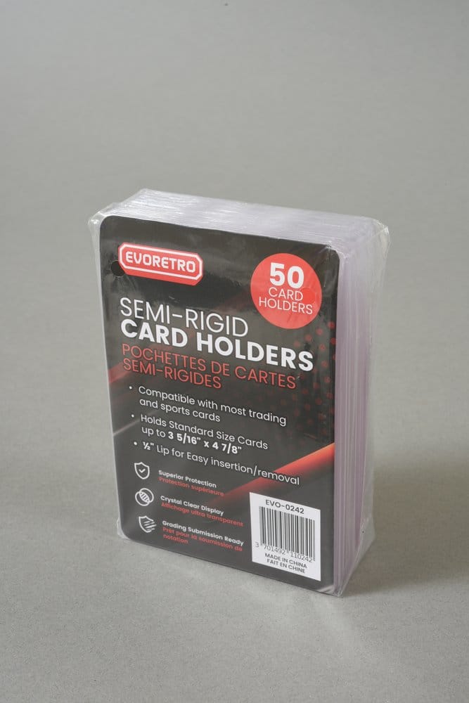 Evoretro Kartenhüllen 50er-Pack Semi-Rigid 8 x 12 cm