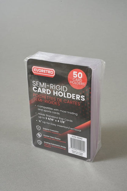 Evoretro Kartenhüllen 50er-Pack Semi-Rigid 8 x 12 cm