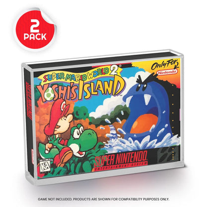 Acrylgehäuse 2er-Pack für SNES/N64 Spiele