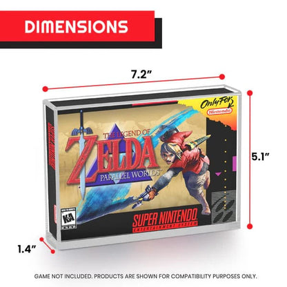 Acrylgehäuse 2er-Pack für SNES/N64 Spiele