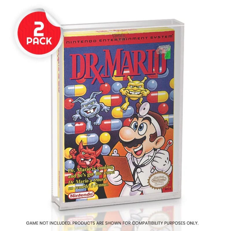Acrylgehäuse 2er-Pack für NES Spiele